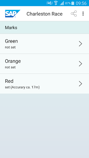 SAP Sailing Buoy Pinger Screen 2