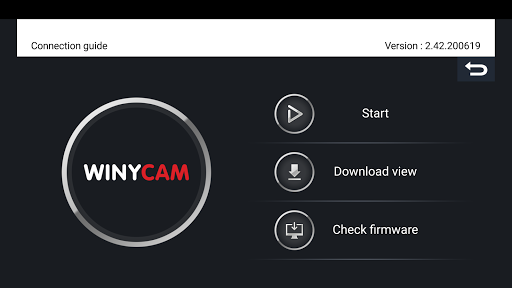 Android application Winycam 2.0 screenshort