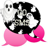 GO SMS - Pink Ghost icon