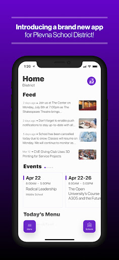 Android application Plevna School District screenshort