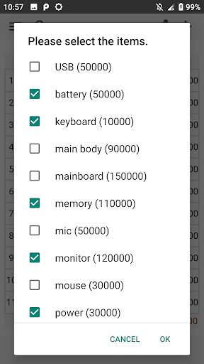 Order List ( Invoice Quote ) Screen 3