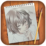 How to draw Boungou anime Strey Dog (learn) icon
