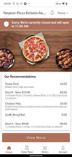 Nepean Pizza Kebabs & Charcoal Screen 2