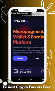 Simple Claim Crypto Faucets