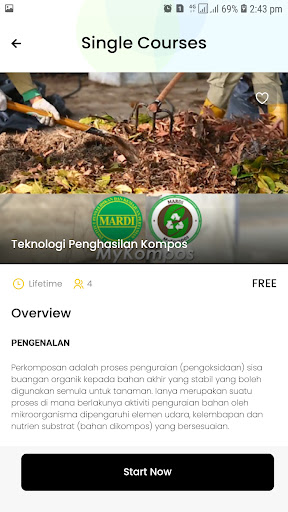MARDI AgriLearn Screen 2