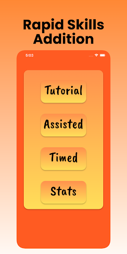 Android application Rapid Skills - Addition screenshort
