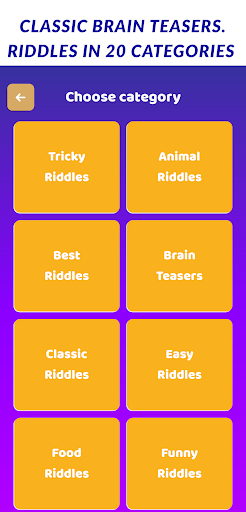 Screenshot of Tricky Riddles with Answers