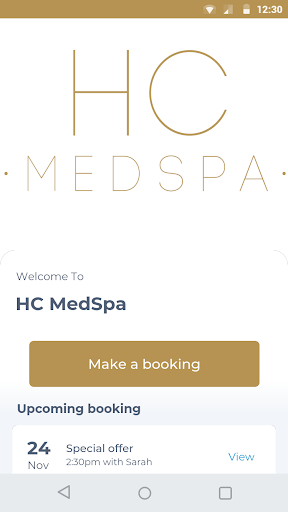 Android application HC MedSpa screenshort
