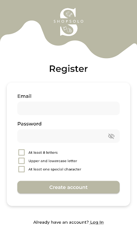 Shopsolo Screen 2