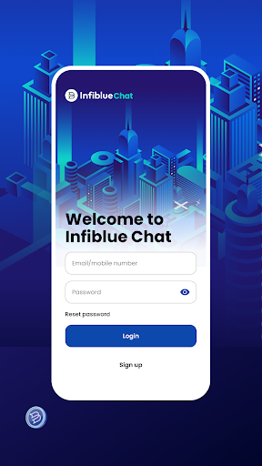 Android application Infiblue Chat screenshort