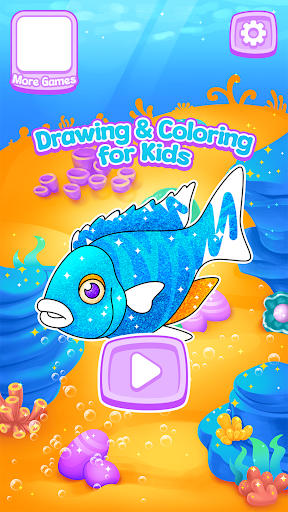 Android application Fish Coloring for Kids Games screenshort