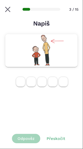 Čeština levou zadní Screen 2