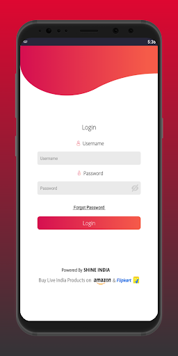 Android application Live India screenshort