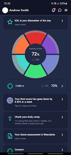Android application Kalibra screenshort