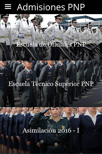 Admisiones PNP Screen 2