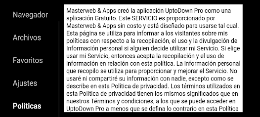 Screenshot 10 UptoDown Pro Browser android