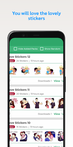 Love Animated Stickers Screen 2