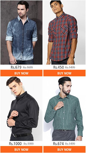 Android application Men Shirt Designs & Shopping screenshort