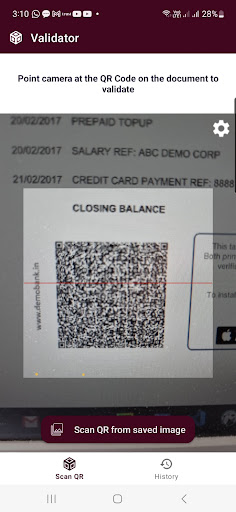 Validator Screen 3