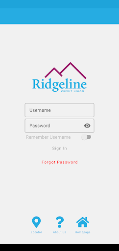 Android application Ridgeline CU Mobile Banking screenshort