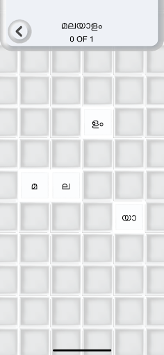 Malayalam Word Puzzle Game Screen 3