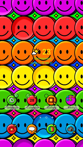 Android application Rainbow Smile Party- Wallpaper screenshort