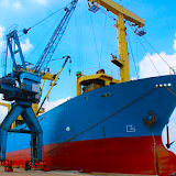 Heavy Cargo Ship Crane Loading icon