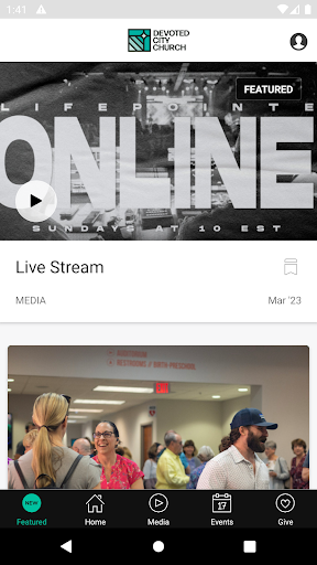 Android application Devoted City Church screenshort