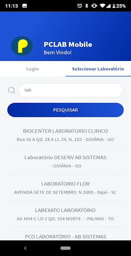 PCLAB MOBILE Screen 2