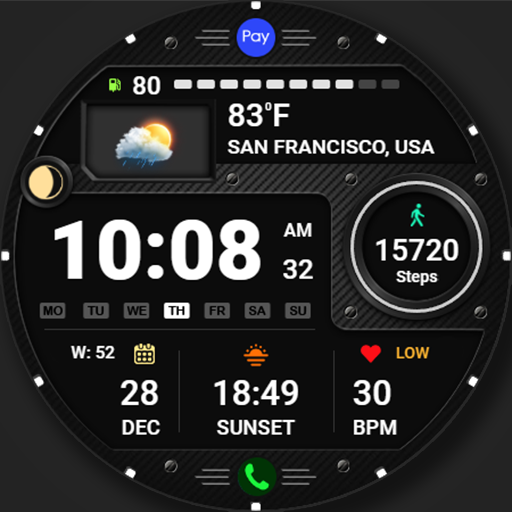WFP 125 Digital watch face Logo