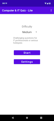 Android application Computer and IT Quiz (Lite) screenshort