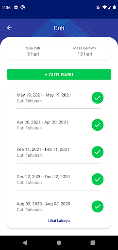 Android application ESS Mobile screenshort