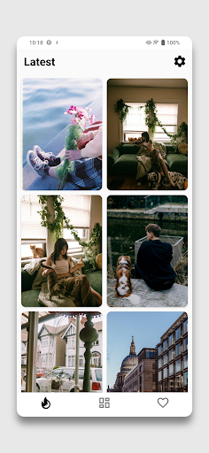 Android application GiggleWalls: Unique Wallpapers screenshort