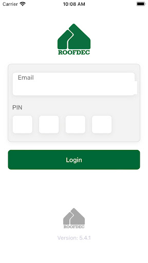 Android application Roofdec screenshort