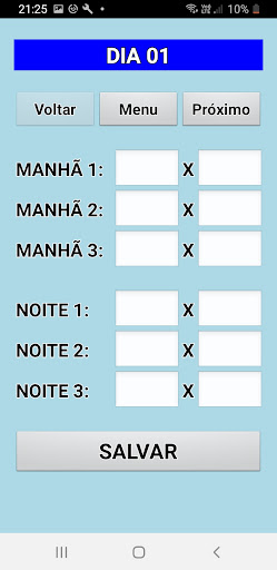 Registro de Pressão Arterial Screen 2