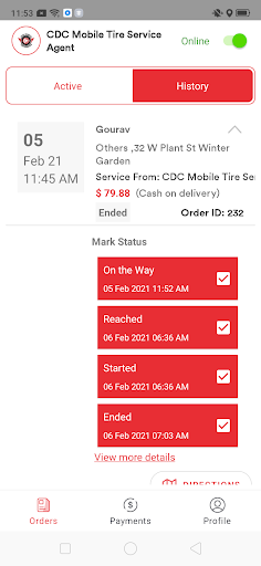 CDC Mobile Tire Service Agent