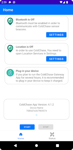 ColdChase Gateway Screen 2