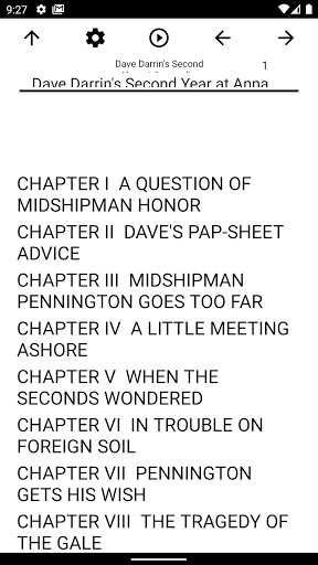 Android application Book, Dave Darrin's Second Yea screenshort
