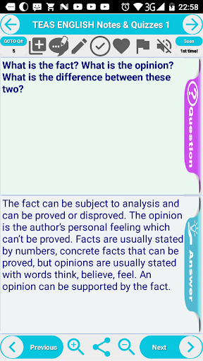 TEAS Exam Rrview Screen 2