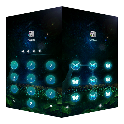 AppLock Theme Flying Butterfly logo