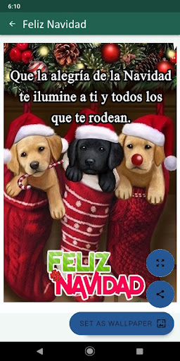 Android application Feliz Navidad y Año Nuevo screenshort