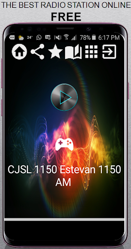 Android application CJSL 1150 Estevan 1150 AM CA A screenshort