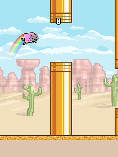 Flappy Nyan flying cat wings