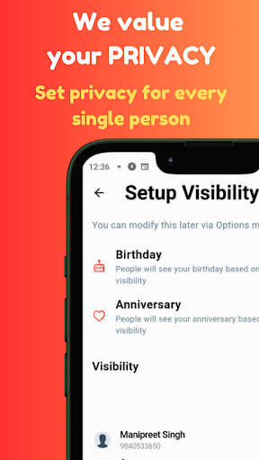 Birthday Reminder & Calendar Screen 2