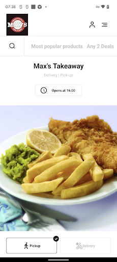 Android application Max's Takeaway Dublin screenshort