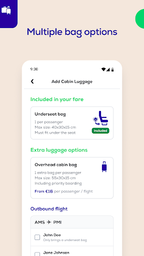 Screenshot of Transavia