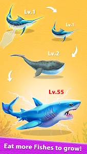 Shark Evolution Merge & Eat