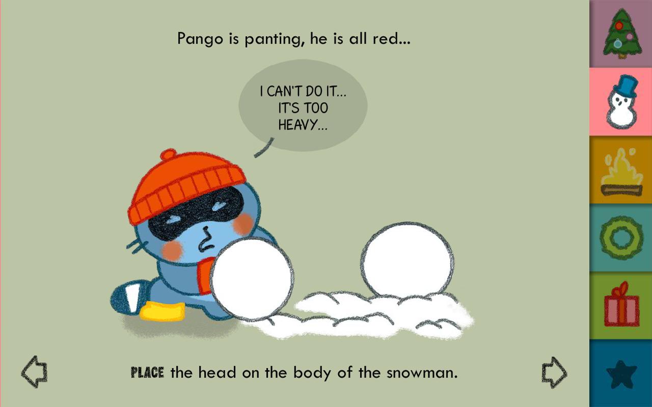 Android application Pango Christmas screenshort