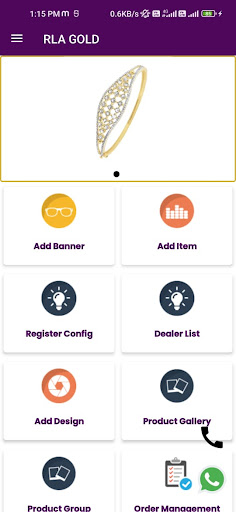 Android application RLA GOLD screenshort