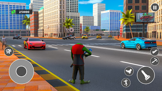 Flying Rope Hero Frog Gangster Crime City 1.0.3 screenshots 5